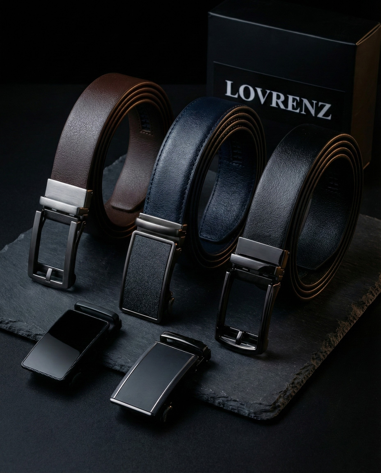 Lovrenz Otomatik Tokalı Kemer Hakiki Deri